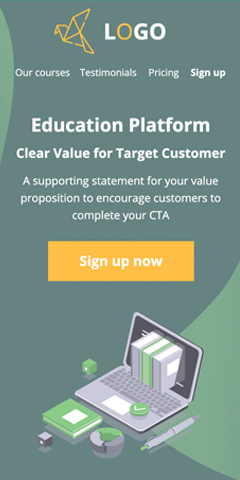 Education 4 webinar signup mobile