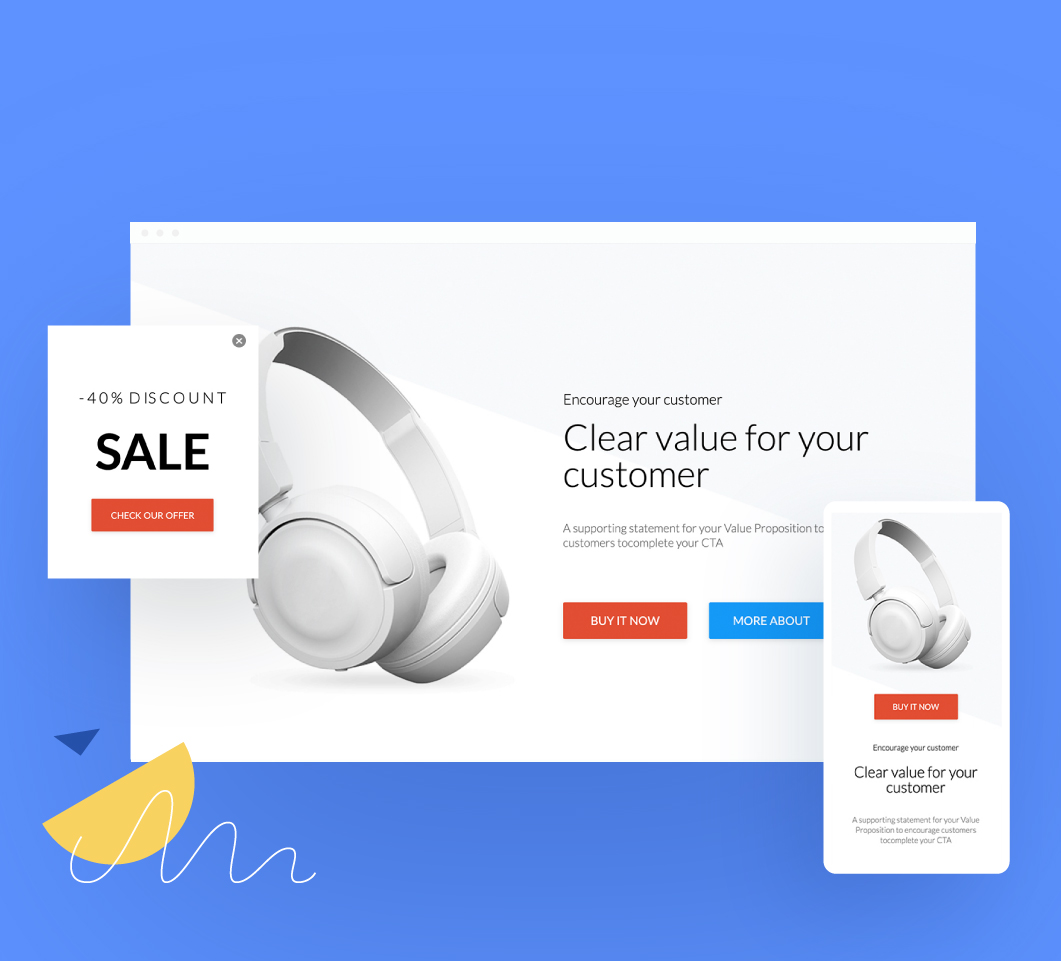 Ecommerce landing page templates cover
