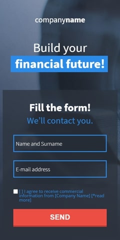 Finance mobile page