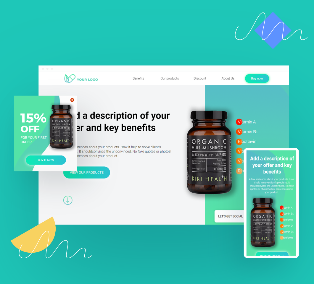 Healthcare landing page templates cover
