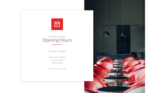 Opening hours – 5