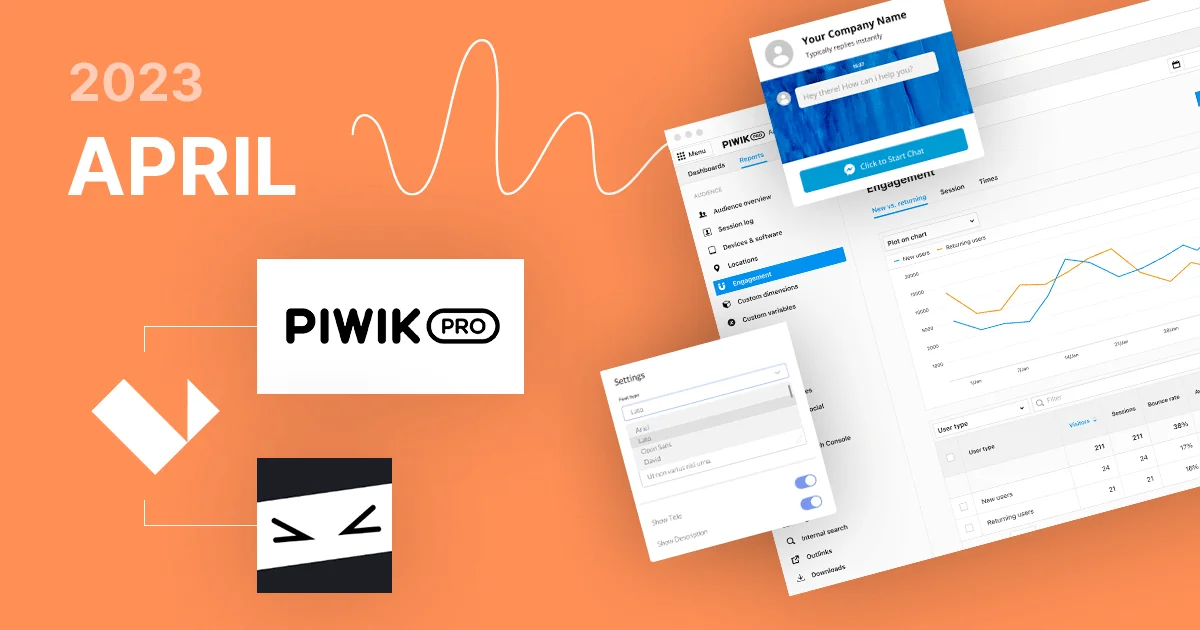 News and updates April 2023 – PiwikPRO, Common Ninja, UTMs for redirect URLs